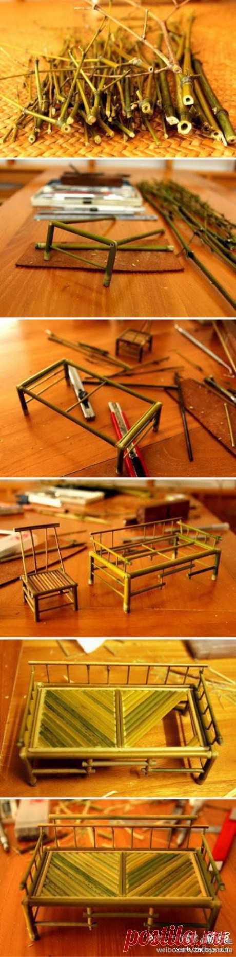 Бамбук DIY мини мебель DIY проекты | UsefulDIY.com