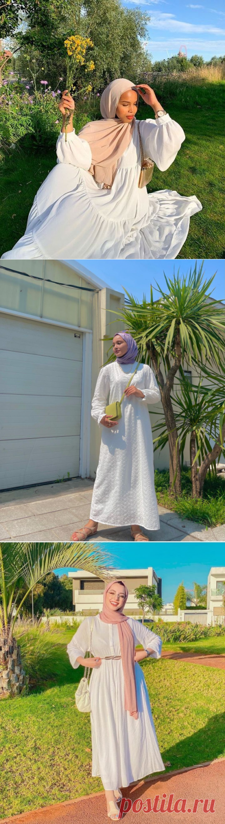 How to Pull Off Summer White Dresses For Hijab Style - Hijab-style.com