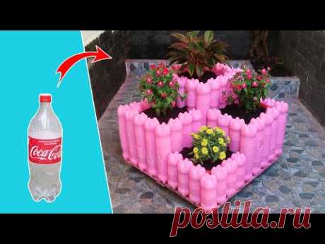 Stunning ideas | Recycling Plastic Bottles into tiered Planter box for Your Garden