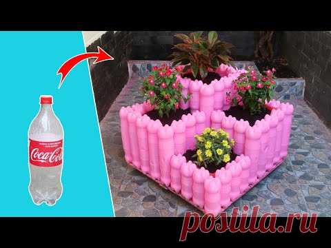 Stunning ideas | Recycling Plastic Bottles into tiered Planter box for Your Garden