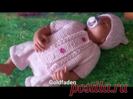 Goldfaden Мастер класс Кофточка для новорожденного 2 вязание