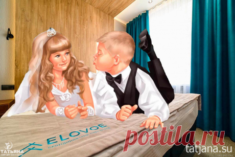 Сыграть детскую свадьбу понарошку в Скандинавском парк-отеле Elovoe на берегу Елового озера в Челябинской области стоит каждому ребенку.