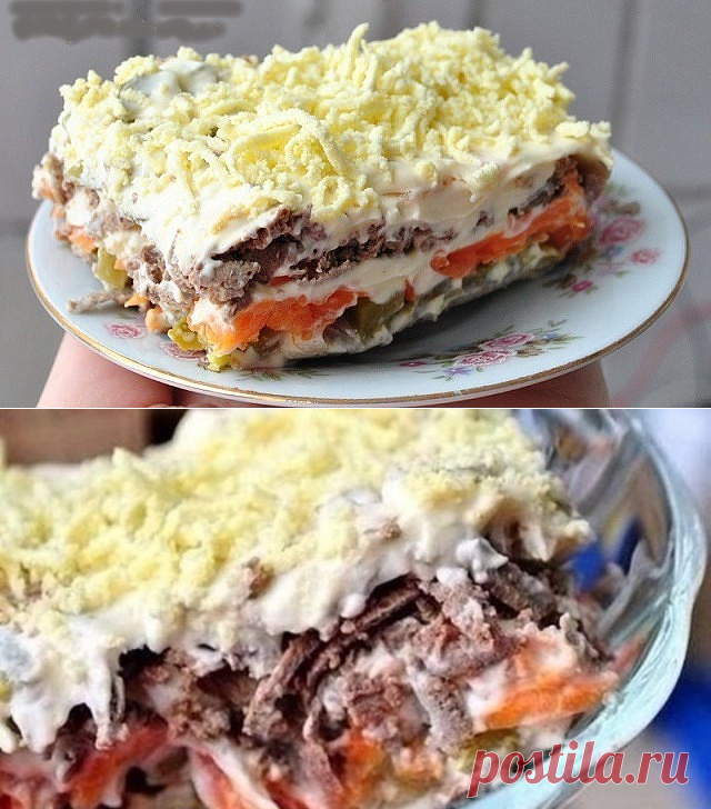 Салат Печенкин с куриной печенью