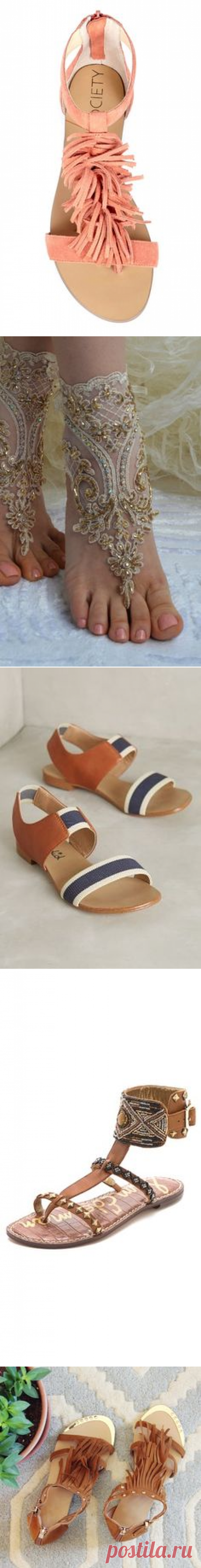 Обувь бохо.Tie up gladiator sandals “Penny Lane'' (handmade to order)