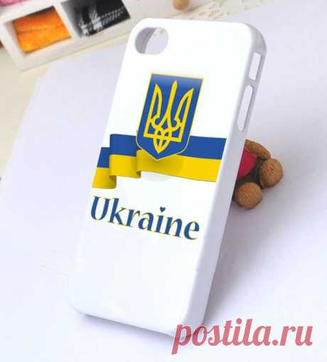 Чехол для iPhone 5/5S с флагом и гербом Украины — аксессуари для Айфон в ассортименте: чехлы, зарядки, защитные пленки. Дешевые цены, доставка домой или в офис.