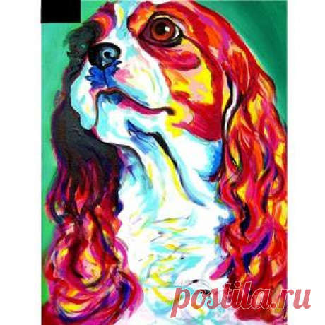 Colorful Dog 5D DIY Paint By Diamond Kit – Original Paint By Diamond