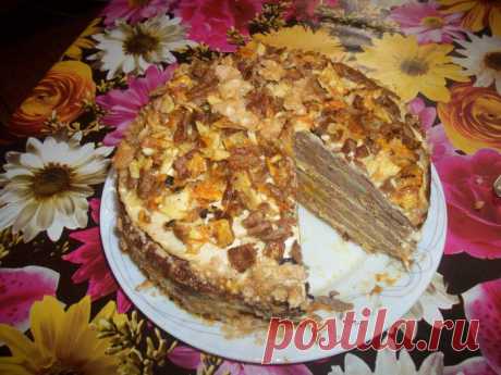 Печеночный тортик с омлетными блинчиками | БУДЕТ ВКУСНО!