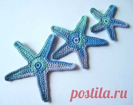 Crochet Starfish Sea Star Applique