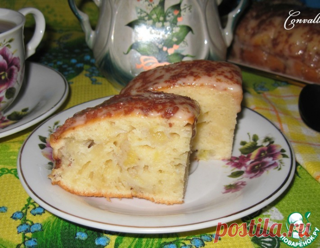 Банановый пирог со сметанным кремом – кулинарный рецепт
