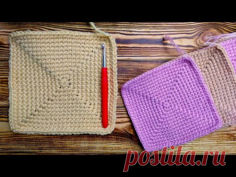 КАК СВЯЗАТЬ БАБУШКИН КВАДРАТ / КУДА ДЕТЬ ОСТАТКИ ПРЯЖИ?