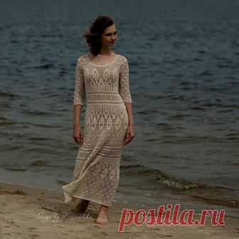 Crochet dress PATTERN, Boho crochet lace wedding dress PATTERN Схемы для вязания макси платья, только на русском языке This listing is for a digital pattern crochet maxi dress - not a finished garment!  You will receive CHARTS and basic instructions only in RUSSIAN on how to crochet this dress. Sizes: S/M. For this pattern you will need a knowledge of reading charts because CHARTS are NOT interpreted in