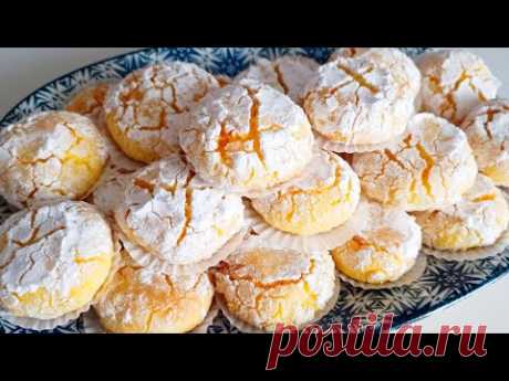 Знаменитое печенье, тающее во рту, вкусное и простое, из минимума ингредиентов, простое печенье,