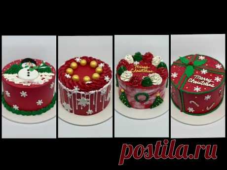 Christmas Cake Design Ideas | Christmas Buttercream Cake