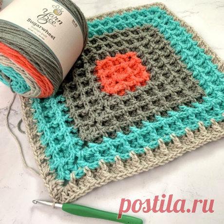 Waffle Stitch Crochet Tutorial - Handmade Learning Here Waffle Stitch, very beautiful with a fun texture and at the same time charming. You can create beautiful pieces!