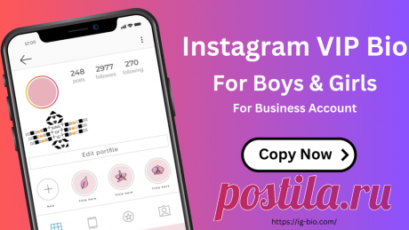 Instagram VIP Bio for Boys and Girls to give your profile an amazing look and engage more followers. VIP Instagram Bio can be used for business accounts.

We have 250+ new &amp; unique Instagram VIP bio for boy &amp; girl Accounts on our website. You just copy the VIP Bio and Paste it to your insta profile.