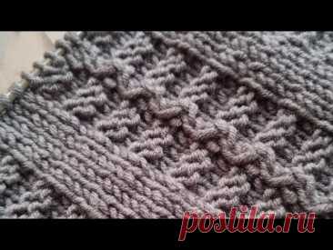 Фантастический узор спицами🧶❤️ Использовать только в самых красивых изделиях. knitting pattern.