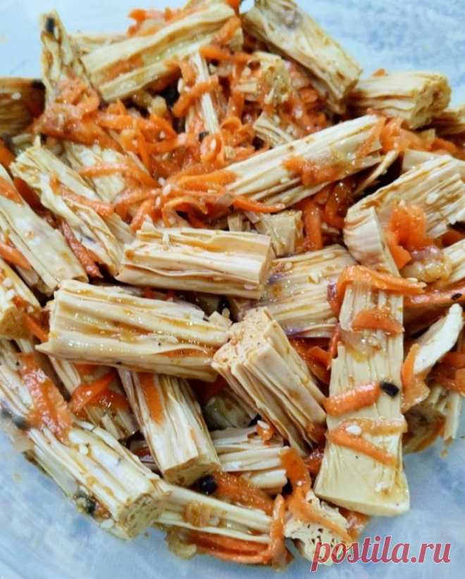 Фучжу по-корейски с морковью - рецепт автора Юлия Сидорова