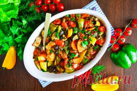 Овощное рагу в духовке с мясом и картошкой рецепт с фото пошагово и видео - 1000.menu