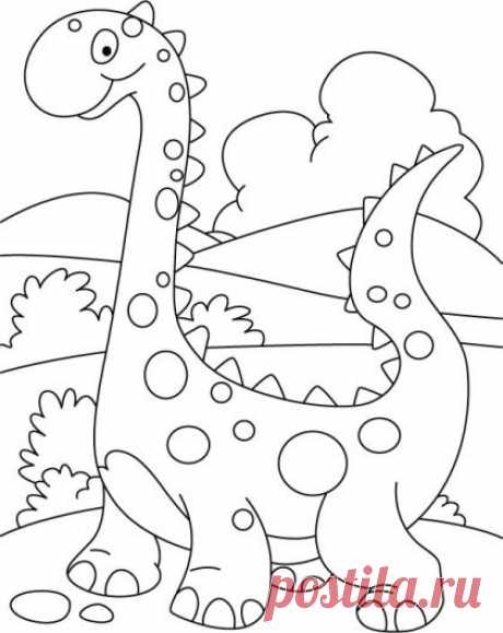Walking dinosuar coloring page | Download Free Walking dinosuar coloring page for kids | Best Coloring Pages | Coloring pages