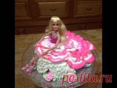 ▶ Cupcake Barbie Doll Cake- How To - Cake Decorating - YouTube