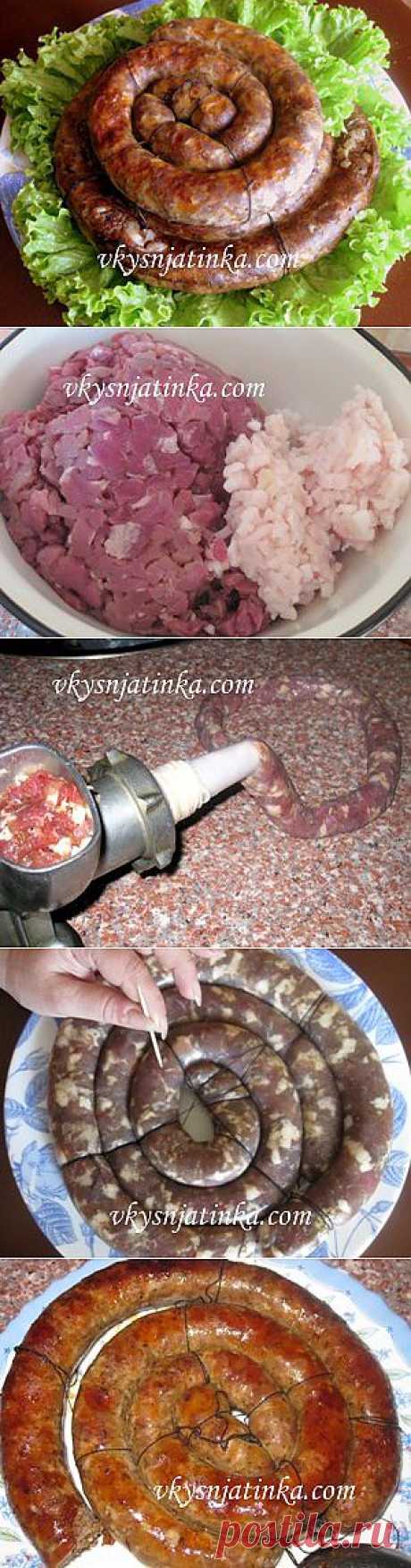 Домашняя колбаса - рецепт с фото