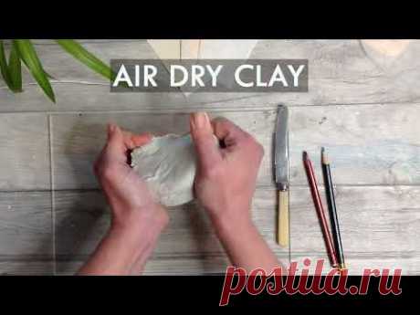 AIR DRY CLAY IDEAS - easy must try Faux Quartz Paint Palette *BEST