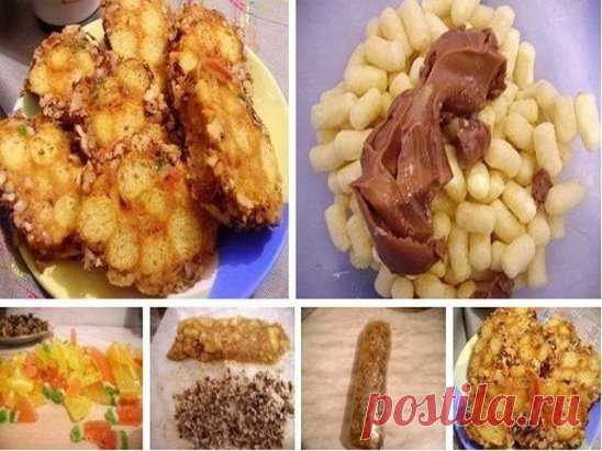 Пирожное из кукурузных палочек