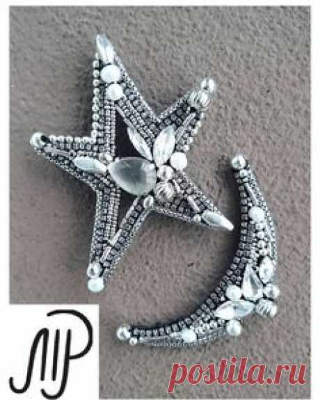 #mpaccessories #marinaprisyach #jewellery #Swarovski #brooch #star #moon #designer #украшения #сваровски #брошь #звезда #луна #ручнаяработа…