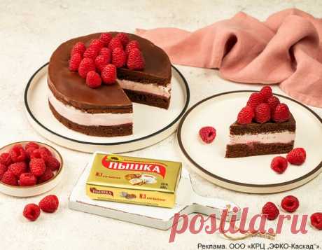 Шоколадный торт с конфи и сливочным кремом, пошаговый рецепт на 4615 ккал, фото, ингредиенты - Пышка