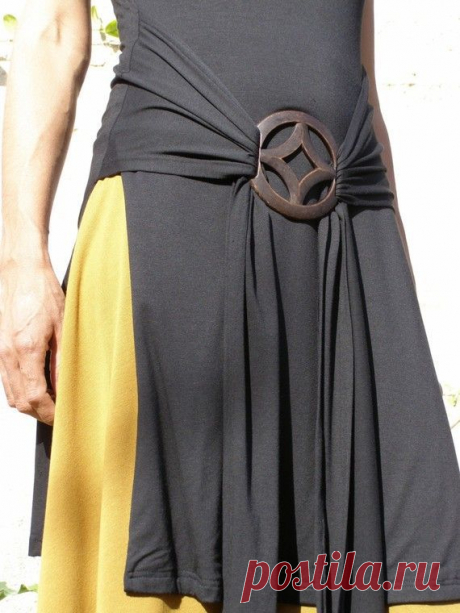 Black womens top/tunic- Tibetan wrap tunic -Wrap top for women-made to order…