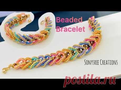 Penelope Bracelet || Beaded Bracelet || How to make beaded jewelry || #diy #beads