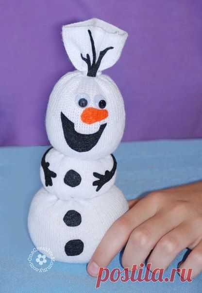 Снеговик из носка мастер класс . Новогодние игрушки своими руками | Домоводство для всей семьи
