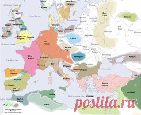 Map of Europe in Year 900  |  Pinterest: инструмент для поиска и хранения интересных идей