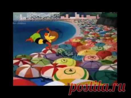 Дональд Дак ~ Дональд и Дейзи Дак Уолт Дисней Bee на пляже Мультфильмы для детей