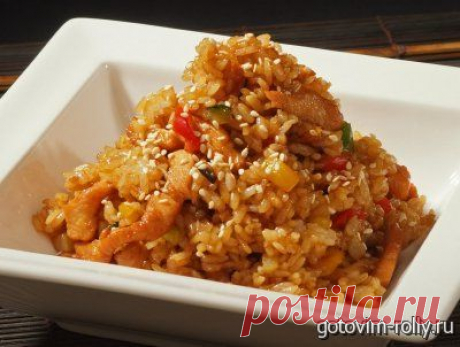 Гомоку гохан – японский рис с овощами и курицей | Готовим роллы