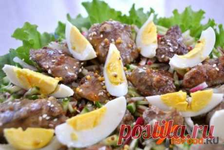 Салат из редиски и огурцов с куриной печенью пошаговый рецепт с фото