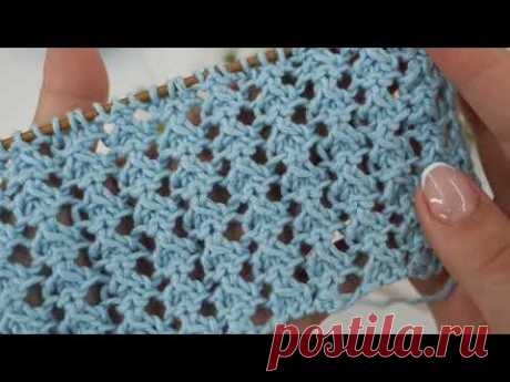 Spring lase knitting pattern 🌼 Весенний ажур узор спицами