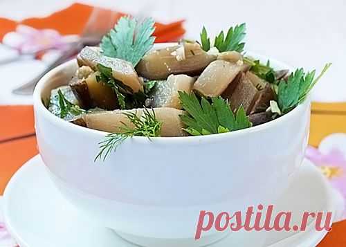 Салат из баклажанов с чесноком - рецепт с пошаговыми фото / Меню недели