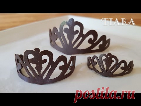 Легкая домашняя шоколадная тиара (корона) | Бесплатный шаблон