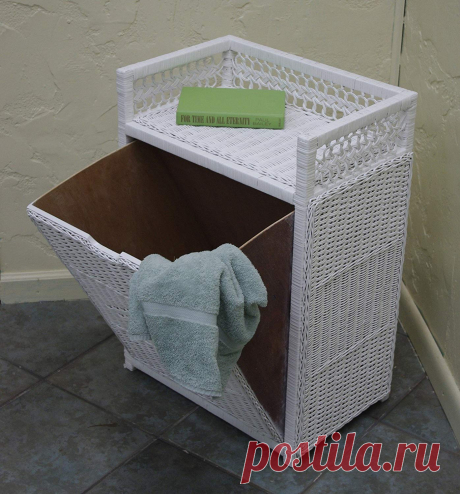 Amazon.com: Fran's Wicker Furniture Front Load Laundry Hamper: Home & Kitchen