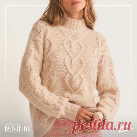 Оригинальный свитер от ЛавШекФэнси с узором в виде сердечек | Моя схема для вязания | Вязунчик — вяжем вместе | Пульс Mail.ru