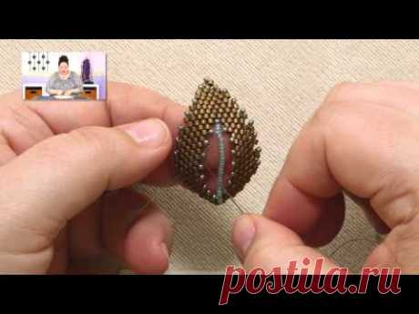 Beadweaving Basics: Filling in the Center of a Russian Leaf