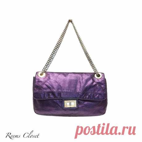 Reems Closet в Instagram: «CHANEL REISSUE METALLIC PURPLE IN PERFORATED LEATHER BAG At A New Price: 3,846 AED  Series: 12 Condition: Excellent Comes with Cover And…» 32 отметок «Нравится», 1 комментариев — Reems Closet (@reemscloset) в Instagram: «CHANEL REISSUE METALLIC PURPLE IN PERFORATED LEATHER BAG At A New Price: 3,846 AED  Series: 12…»
