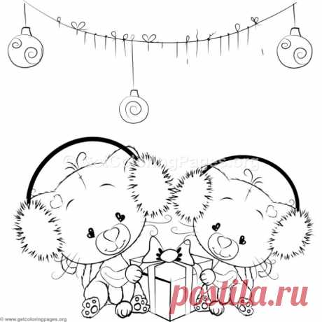 Cute Christmas Cat Coloring Pages &amp;#8211; GetColoringPages.org