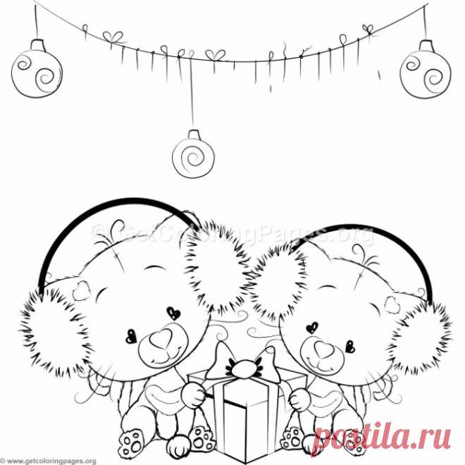 Cute Christmas Cat Coloring Pages &#8211; GetColoringPages.org