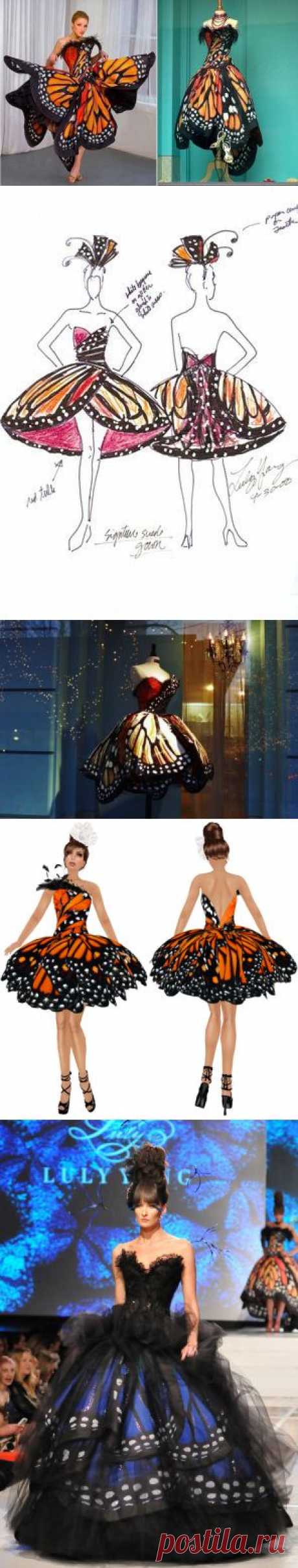 Потрясающий дизайн одежды - Удивительные бабочки Монарх  | www.FabArtDIY.com