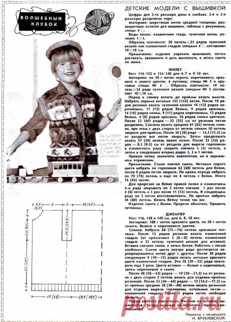 Ретро-вязание: приложения к журналу "Ряботнiца i сялянка" за 1986 и 1989 гг. | Вязание :: Модели и схемы | Дзен