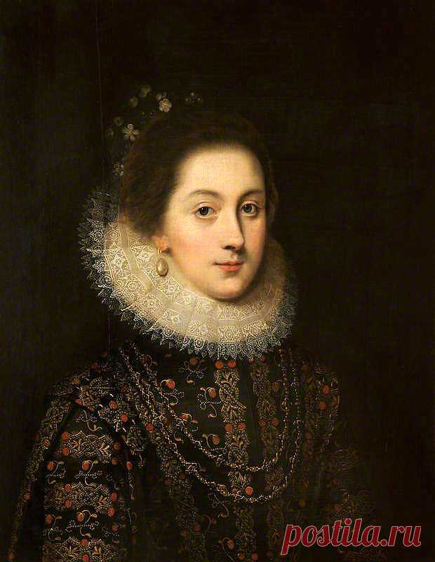 Леди Элизабет Сесил (1596-1672), графиня Беркшире.  Корнелис Янсенс ван Кёлен, 17-го века