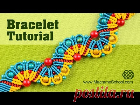 Amazing Peacock Tail Bracelet - Macramé Tutorial