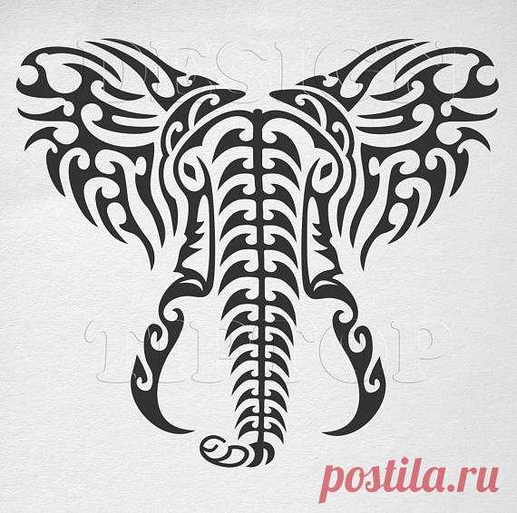 Elephant SVG, wall decor, wall art, tshirt design, tattoo design, elephant head svg, elephant wall decal, tribal svg, Cricut designs Image of the head of an elephant, SVG, DXF, PNG, AI ,CDR, PDF, print and cut files for tattoo design, t-shirt design, sticker, wall decor, scroll saw, car decal, embroidery pattern. Digital template/stencil files for use with Silhouette, Cricut and other Vinyl Cutters and printing